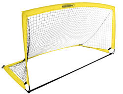 Kickmaster Fibreglass Football Goal with 3-Ply Netting - 6ft Thumbnail