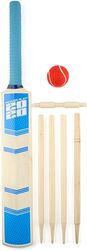 PowerPlay Deluxe Cricket Set with Cricket Bat, Ball, 4 Stumps, Bails and Bag, Size 3 Bat Thumbnail