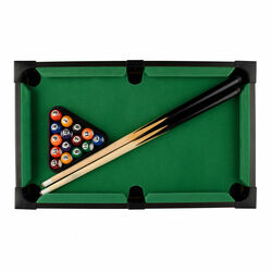 Power Play Kids Pool Billiard Snooker Indoor Table Top Game - 20