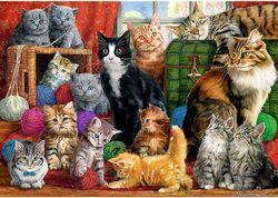 Trefl Feline Meeting Puzzle Adults - 1000 Pieces 1 Thumbnail