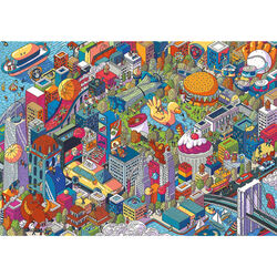 Trefl Imaginary Cities, New York, USA Puzzle Adults - 1000 Pieces 2 Thumbnail