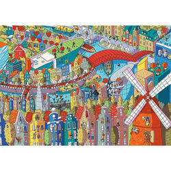 Trefl Sneaky Peekers, Amsterdam, The Netherlands Puzzle - 1000 Pieces 2 Thumbnail