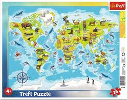 Trefl World Map with Animals Puzzle - 25 Pieces Thumbnail