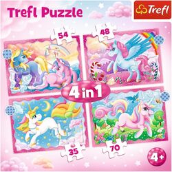 Trefl Unicorns & Magic Puzzle - 4in1