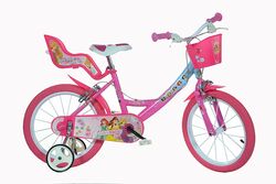 disney princess 12 inch bike with doll carrier