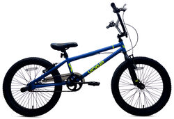 blue yellow bmx