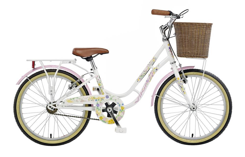 viking pink bike with basket