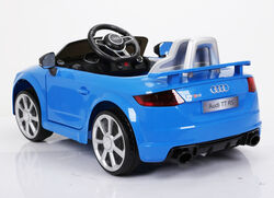 Audi TT RS Licenced Kids 6v Electric Interactive Ride On with Parental Remote - Blue 2 Thumbnail