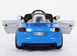 Audi TT RS Licenced Kids 6v Electric Interactive Ride On with Parental Remote - Blue 6 Thumbnail