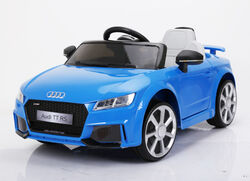 Audi TT RS Licenced Kids 6v Electric Interactive Ride On with Parental Remote - Blue Thumbnail