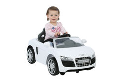 Rollplay Audi R8 Spyder EZ Drive 6V Kids Car Ride On - White 7 Thumbnail