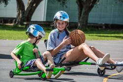 EzyRoller PRO Ride On Trike Go Kart - Lime Green 1 Thumbnail