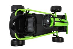 XN E-Go Kart 24v Kids Electric Go Kart Ride On - Black/Green 3 Thumbnail