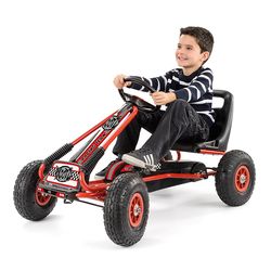 Xootz Kids Boys Go-Kart Ride On Racing Toy - Steel Frame 4 Thumbnail