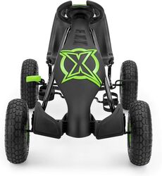 Xootz Viper Racing Go Kart Kids Ride On Pedal Car - Black/Green 1 Thumbnail