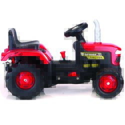 Dolu Kids Tractor Battery Operated Ride On Truck with Horn 6V, Red - 3 Years+ 1 Thumbnail