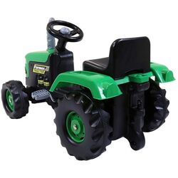 Dolu Kids Tractor Pedal Operated Ride On Truck with Trailer, Green - 3 Years+ 1 Thumbnail