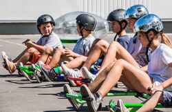 EzyRoller 'Classic' Kids Trike Go Kart Ride On - Lime Green 1 Thumbnail