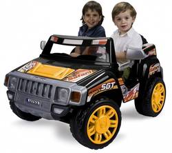 Injusa Safari Kids 2 Seater Electric Jeep Car Pick Up Ride On - Rechargeable, 12V Thumbnail