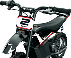 Razor MX125 Dirt Rocket Kids Electric Dirt Bike - Black/Red 1 Thumbnail