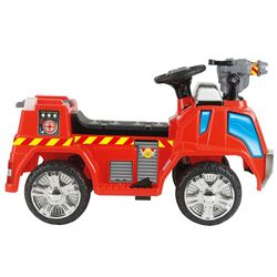 Toyrific Kids Electric Ride On Fire Engine Car with Bubble Gun, Lights and Sounds 2 Thumbnail