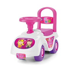 Toyrific Toddler Kids Girls Ride On Toy Car with Horn and Storage - Pink Thumbnail
