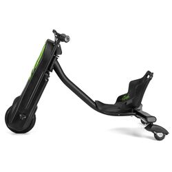 Xootz Typhoon Power Drift Trike Electric Ride On - Black/Green 2 Thumbnail