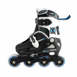 Xootz Kids Junior Inline Roller Skates Shoes, Black - 1 to 4 1 Thumbnail