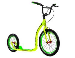 Crussis Active 4.1 Adult Kids Kick Scooter Footbike Yellow - Alloy, 20