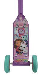 Gabby's Dollhouse Deluxe Kids Tri-Scooter - Purple 2 Thumbnail