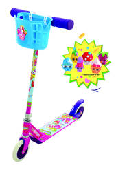 Shopkins Collectible In-Line Kids Scooter with Basket Thumbnail