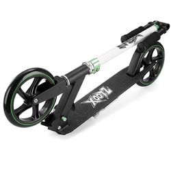 Xootz Big Wheel Kids Folding Push Scooter with Adjustable Handlebars - Black 3 Thumbnail