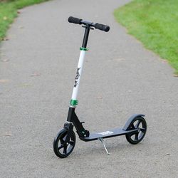Xootz Big Wheel Kids Folding Push Scooter with Adjustable Handlebars - Black 6 Thumbnail
