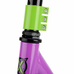 Xootz Junior Kids Alloy In-Line Stunt Scooter - Toxic Purple 3 Thumbnail
