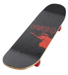 Brandalised Banksy Flower Bomber Skateboard - Black Thumbnail