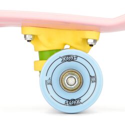 Xootz Kid's Retro Plastic Complete Cruiser Skateboard, Pastel Pink - 22