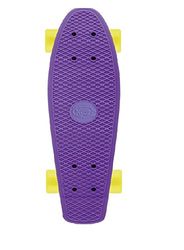 Xootz Kid's Retro Plastic Complete Cruiser Skateboard, Purple - 22
