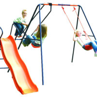 Hedstrom Saturn Playground Sets - Swing, Glider & Slide - Steel Frame - Image 2