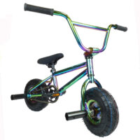 1080 Stunt Freestyle Mini BMX Bike, LTD Edition Frame - Neo Chrome Jet Fuel - Image 3