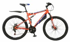 New Boss Carnage Adults Kids Full Suspension Mountain Bike - 21 Speed, 27.5" Wheel