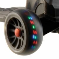 Xootz Folding Tri Scooter with LED Wheels & Adjustable Handlebar - Black - Image 4