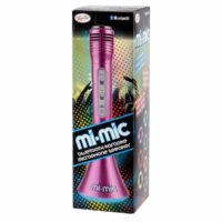Mi-Mic Karaoke Microphone Speaker with Bluetooth and LED Lights - Pink - Image 4