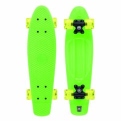Xootz Kids Skateboard with LED Light Up Wheels - Neon Green