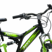 Basis 2 Full Suspension Mountain Bike - 26" Wheel - 18 Speed Black Green - Image 4