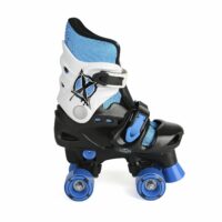 Xootz Quad Adjustable and Padded Kids Roller Skates Boots, Blue - Sizes 3 to 5 - Image 3