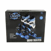 Xootz Quad Adjustable and Padded Kids Roller Skates Boots, Blue - Sizes 3 to 5 - Image 4