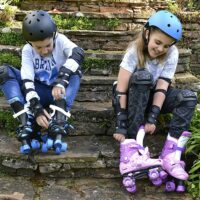 Xootz Quad Adjustable and Padded Kids Roller Skates Boots, Pink - Sizes 10 to 12 - Image 5