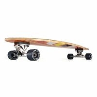 Xootz Kids Complete Pinstripe Longboard Skateboard, Orange - 40" - Image 2