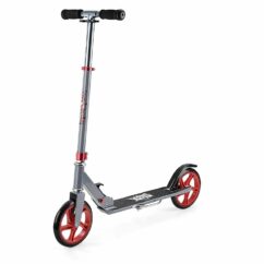 Xootz Big Wheel Kids Folding Push Scooter with Adjustable Handlebars - Gunmetal