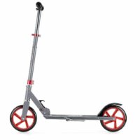 Xootz Big Wheel Kids Folding Push Scooter with Adjustable Handlebars - Gunmetal - Image 2